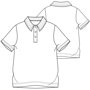 Fashion sewing patterns for MEN T-Shirts Polo 670